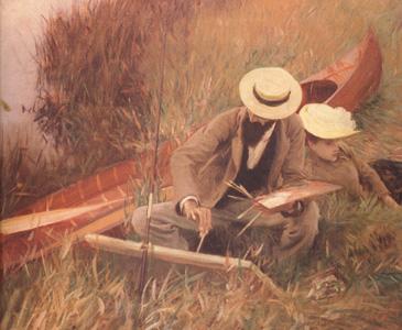 John Singer Sargent Paul Helleu Sketching with his Wife (nn03) oil painting picture